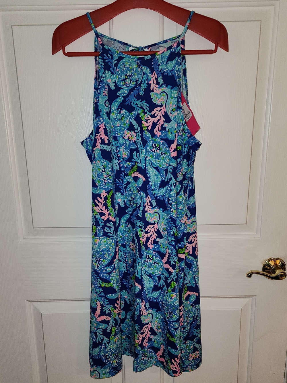 Lilly Pulitzer Margot Dress In Corsica Blue Turtle Villa